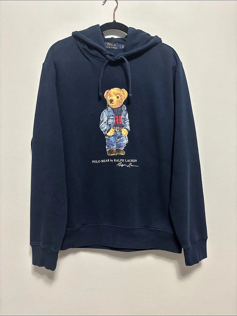 Polo Ralph Lauren Polo Bear Hoodie in Blue Large